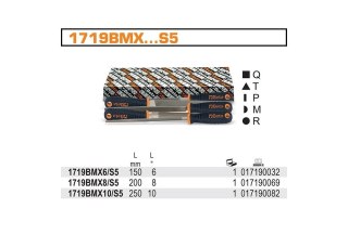 KOMPLET PILNIKÓW GŁADZIKÓW 10''-250MM Z RĘKOJEŚCIĄ BETA