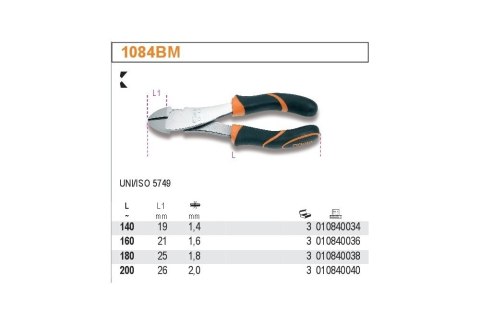 SZCZYPCE TNĄCE BOCZNE WZMOCNIONE 160MM BETA