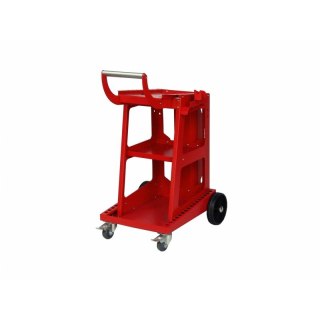 WÓZEK UNIWERSALNY IDEAL 4-KOŁOWY 3-PÓŁKI CZERWONY IDEAL