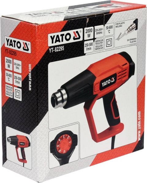 OPALARKA 2000W 50~600°C, 3 BIEGI YATO