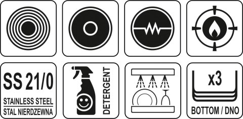 PATELNIA ZE STALI NIERDZEWNEJ 28CM YATO GASTRO