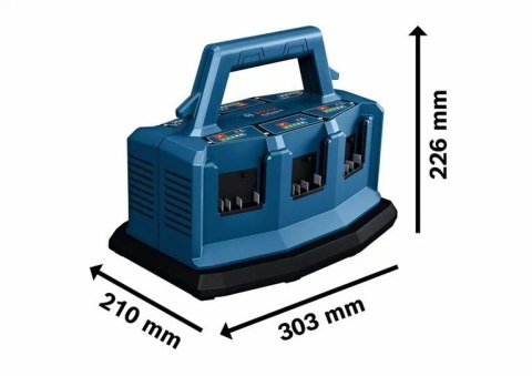 SZYBKA ŁADOWARKA GAL 18V6-80, 6-PORTÓW ŁADOWANIA BOSCH