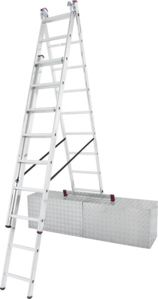 DRABINA ALUMINIOWA 3-ELEMENTOWA CORDA 3*9 SZCZEBLI KRAUSE