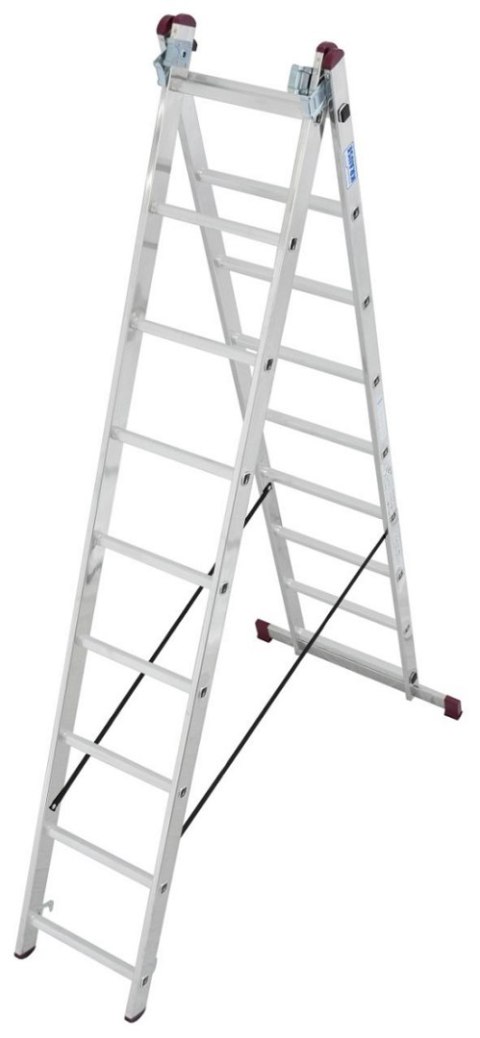 DRABINA ALUMINIOWA 3-ELEMENTOWA CORDA 3*9 SZCZEBLI KRAUSE