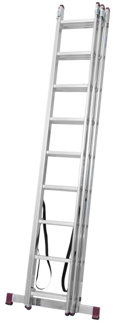 DRABINA ALUMINIOWA 3-ELEMENTOWA CORDA 3*9 SZCZEBLI KRAUSE