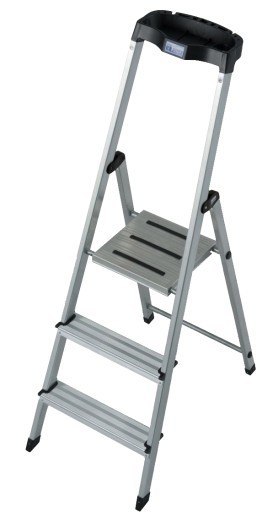 DRABINA ALUMINIOWA WOLNOSTOJĄCA SAFETY 3 SZCZEBLE KRAUSE