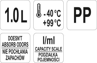 DZBANEK Z MIARKĄ 1000ML YATO