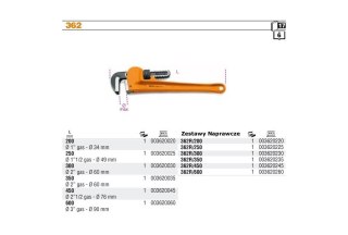 KLUCZ DO RUR WZMOCNIONY 1,1/2'' BETA