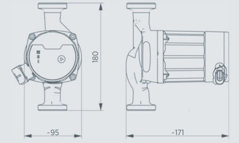 POMPA OBIEGOWA ELEKTRONICZNA DO C.O. 25/40 6/4'' INVENA