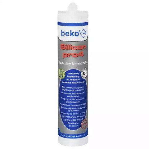 SILICON UNIVERSALNY 310ML SREBRNY ALUMINIUM PRO4. BEKO