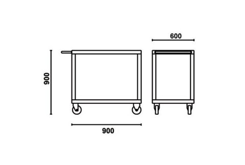 WÓZEK NARZĘDZIOWY CP51 CZERWONY BETA