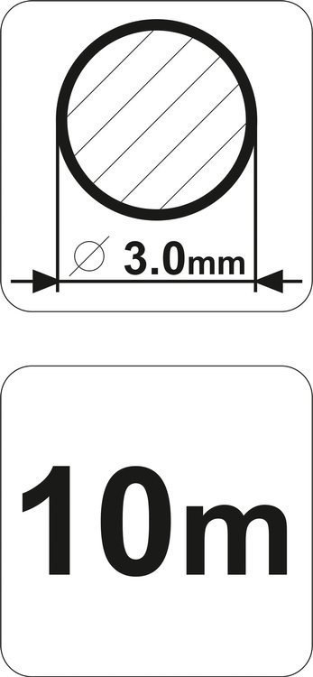 ŻYŁKA TNĄCA OKRĄGŁA 3,0MMX10M FLO VOREL