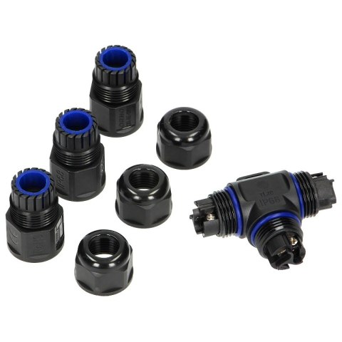 KONEKTOR KABLOWY TRÓJNIK T IP68, MAX. 3X4MM2, 450V/25A ORNO