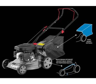 KOSIARKA SPALINOWA 1.8KM, 40CM, KOSZ GRAPHITE