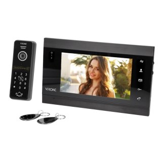 WIDEODOMOFON BEZSŁUCHAWKOWY LCD 7' WIFI + APP CZARNY VIFIS ORNO