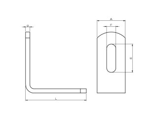 WSPORNIK MONTAŻOWY N-KT-MF 90 STOPNI DO PROFILI MF,MG,MH UN