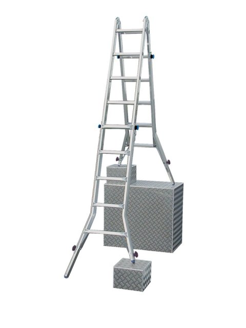 DRABINA ALUMINIOWA PRZEG. TELESKOPOWA STABILO 4X5 SZCZEBLI KRAUSE