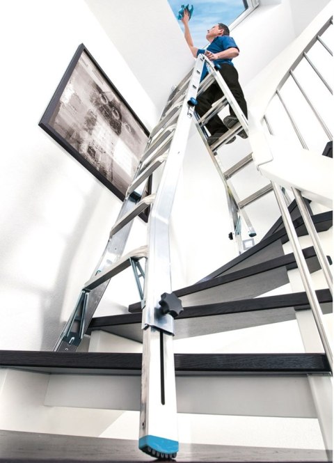 DRABINA ALUMINIOWA PRZEG. TELESKOPOWA STABILO 4X5 SZCZEBLI KRAUSE