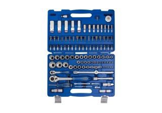 KOMPLET NASADEK 1/4''+1/2' 110CZ. Z AKCESORIAMI KING TONY