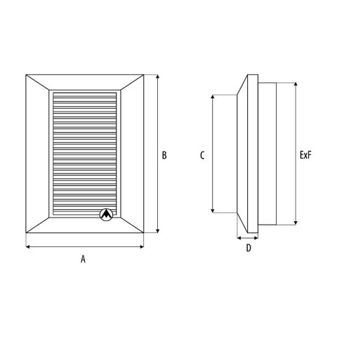 KRATKA WENTYLACYJNA DUO SMART 90*240 DOSPEL