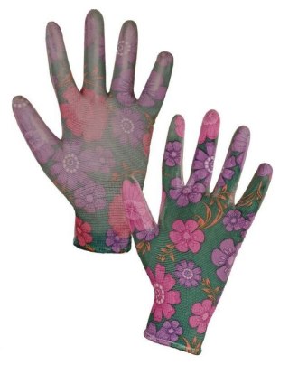 RĘKAWICE OCHRONNE LEIVA W KWIATKI ROZMIAR 7 CXS