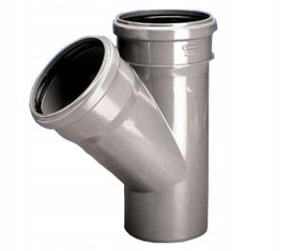 TRÓJNIK HT POPIEL PCV 75*75/45ST WAVI-000580 WAVIN