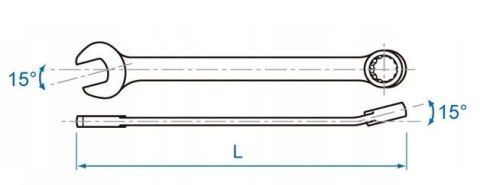 KLUCZ PŁASKO-OCZKOWY CALOWY 1/2'' KING TONY