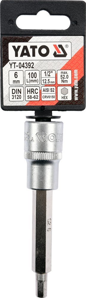 KLUCZ TRZPIENIOWY 1/2''HEX 6MM L100MM YATO