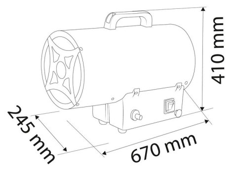 NAGRZEWNICA GAZOWA 50KW NEO