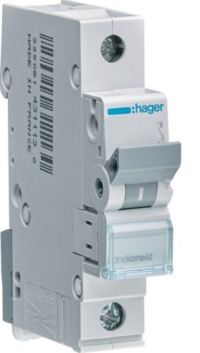 WYŁĄCZNIK NADPRĄDOWY 6KA 1-POLOWY B 20A HAGER