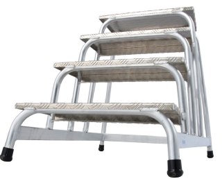 SCHODKI MONTAŻOWE ALUMINIOWE STABILO 4 STOPNIE KRAUSE