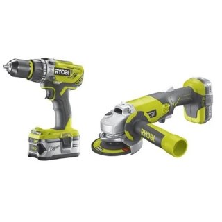 ZESTAW NARZĘDZI AKU. R18PDAG-242S 18V 1*2.0AH 1*4.0AH RYOBI