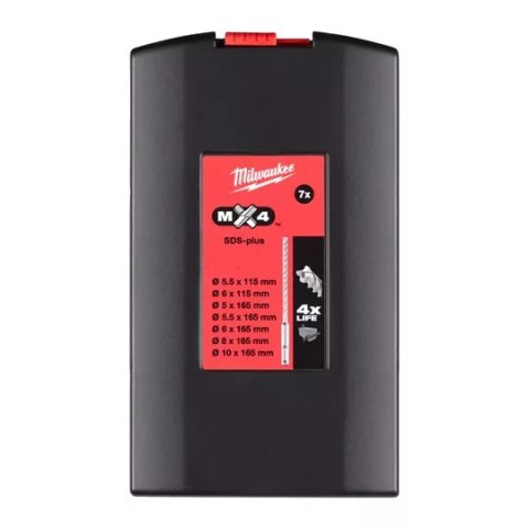ZESTAW WIERTEŁ SDS+ MX4 7SZT 5,5 - 10 MM MILWAUKEE
