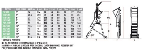 PODEST MAGAZYNOWY SMT 500 FARAONE