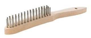 SZCZOTKA DRUCIANA A120 DRUT KWASOODPORNY 3-RZĘDOWA UN