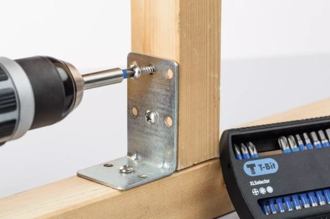 ZESTAW BITÓW T 3.0*25 MM SZEŚCIOKĄTNE 1/4'' W KASECIE, 5 CZ. UN