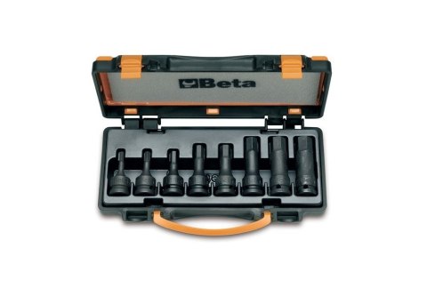 ZESTAW NASADEK UDAROWYCH,KOŃC.TRZPIENIOWA SZEŚCIOKĄTNA 1/2'' BETA