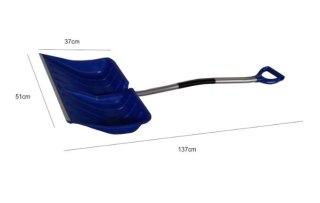 ŁOPATA DO ŚNIEGU ALUMINIOWY TRZONEK NIE SKRĘCONE GROT