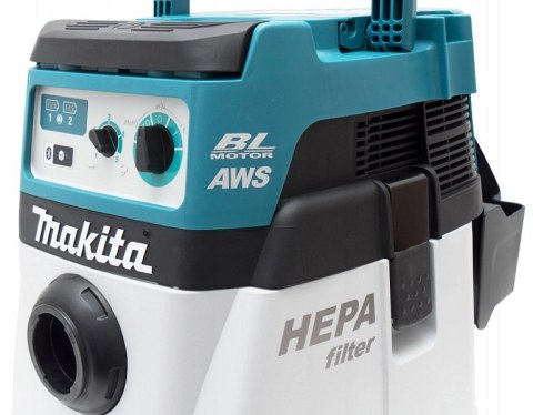 ODKURZACZ AKUMULATOROWY 2*18V 15L AWS 0*AH MAKITA