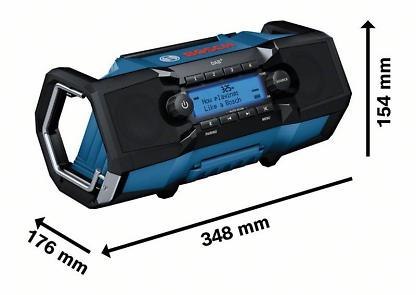 RADIO AKUMULATOROWE GPB 18V-2 SC DAB+/FM BLUETOOTH 0*AH BOSCH