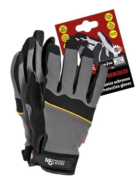 RĘKAWICE WZMOCNIONE OCHRONNE HERCULES ROZMIAR L UN