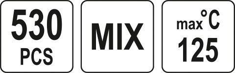 ZESTAW RUREK TERMOKURCZLIWYCH 530SZT YATO