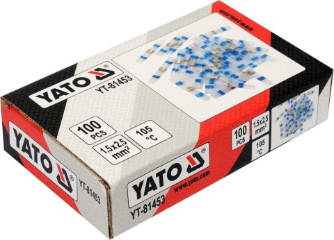 ZESTAW RUREK TERMOKURCZLIWYCH Z CYNĄ 1.5-2.5MM2., 100SZT YATO