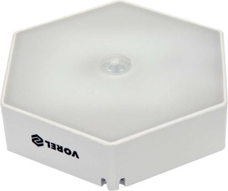 LAMPKA NOCNA 50LM Z CZUJNIKIEM RUCHU I ZMIERZCHOWYM, 3AAA VOREL