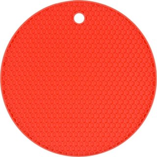 SILIKONOWA PODKŁADKA POD GARNEK CZERWONA FALA