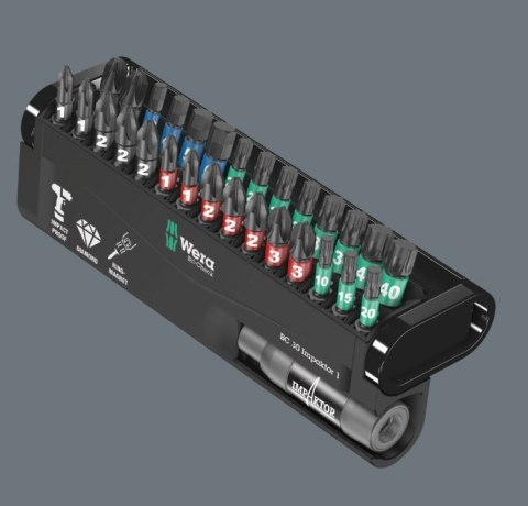 ZESTAW BITÓW BIT-CHECK 12 BITORSION 1, 12 CZĘŚĆ WERA