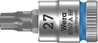 Nasadka wktetakowa z funkcja przytrzym. 1/4"do srub z lbemTORX 27x28mm Wera
