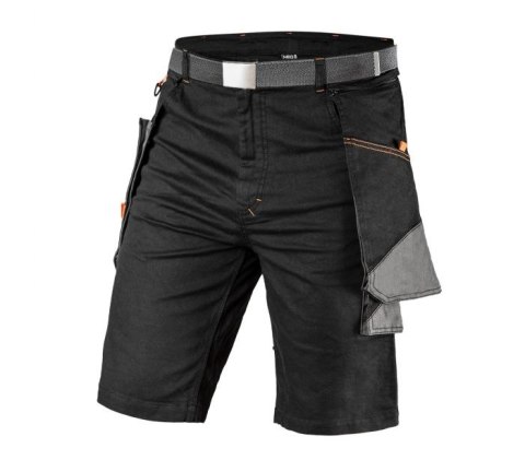 KRÓTKIE SPODENKI HD SLIM, PASEK, ODPINANE KIESZENIE XXXL NEO