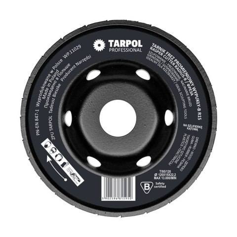 TARNIK FREZ PROMIENIOWY T-95 R15 WYPUKŁY-B 120MM TARPOL