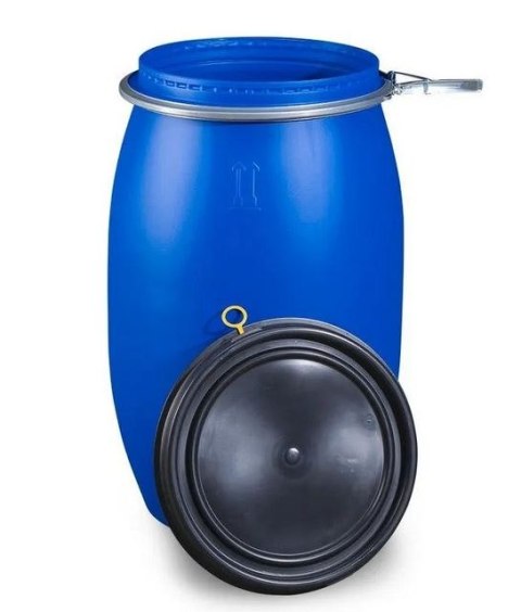 BECZKA PLASTIKOWA 60L Z OBRĘCZĄ UN